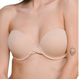 NWT Harper Wild The Flex Underwire Strapless Bra  Beige 38DDD / 38F